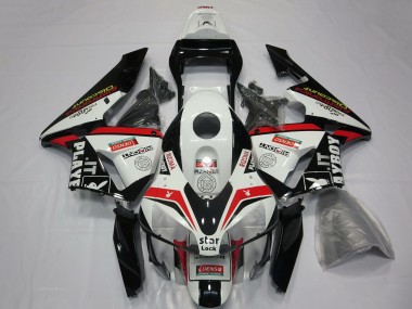 Best 2003-2004 Honda CBR600RR Motorcycle Fairings - White Red Glossy Black Playboy
