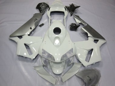 Best 2003-2004 Honda CBR600RR Motorcycle Fairings - Silver White