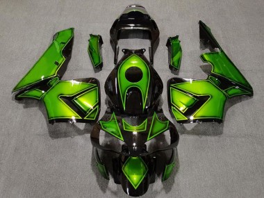 Best 2003-2004 Honda CBR600RR Motorcycle Fairings - Green Glossy Black