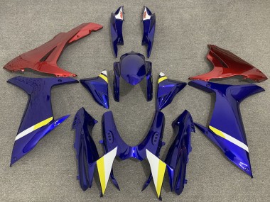 Best 2011-2024 Suzuki GSXR 600 / GSXR 750 Motorcycle Fairings - Blue with Red Lowers