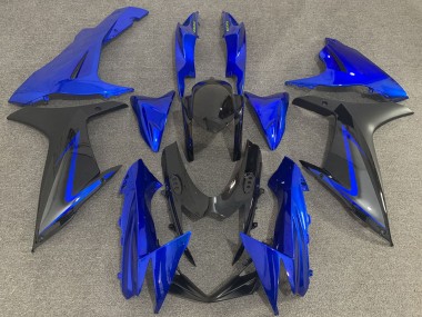 Best 2011-2024 Suzuki GSXR 600 / GSXR 750 Motorcycle Fairings - Blue Black Grey