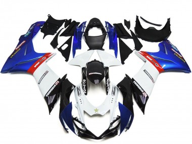 Best 2011-2024 Suzuki GSXR 600 / GSXR 750 Abs Motorcycle Fairings - Blue White Red