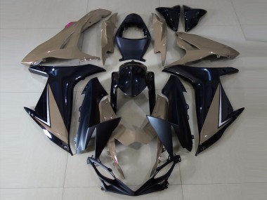 Best 2011-2024 Suzuki GSXR 600 / GSXR 750 Motorcycle Fairings - Grey Glossy Black Matte Black