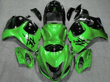 Best 2008-2020 Suzuki GSXR 1300 Motorcycle Fairings - Glossy Green and Black