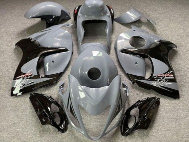 Best 2008-2020 Suzuki GSXR 1300 Motorcycle Fairings - Nardo Grey Black