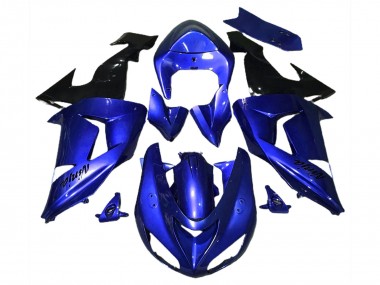 Best 2006-2007 Kawasaki ZX10R Motorcycle Fairings - Blue Black