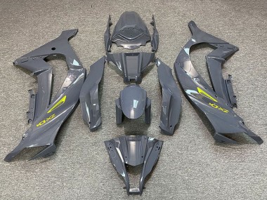 Best 2011-2015 Kawasaki ZX10R Motorcycle Fairings - Nardo Grey Yellow