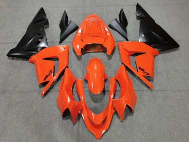 Best 2004-2005 Kawasaki ZX10R Motorcycle Fairings - Orange Black