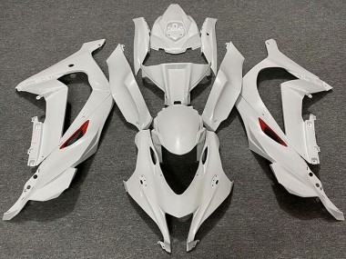 Best 2016-2020 Kawasaki ZX10R Motorcycle Fairings - Pearl White Red Trim