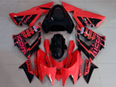 Best 2004-2005 Kawasaki ZX10R Motorcycle Fairings - Red and Black Logo