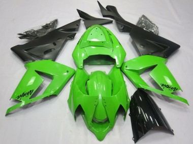 Best 2004-2005 Kawasaki ZX10R Motorcycle Fairings - Total Green