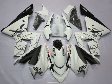 Best 2004-2005 Kawasaki ZX10R Motorcycle Fairings - White Corona