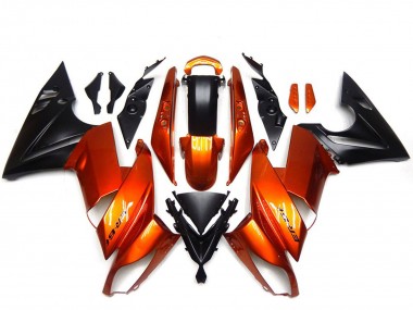 Best 2009-2011 Kawasaki Ninja 650R Motorcycle Fairings - Orange Black