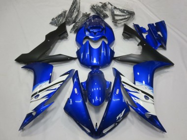 Best 2004-2006 Yamaha R1 Motorcycle Fairing - Blue White Matte Black