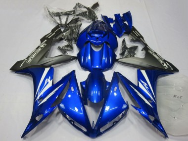 Best 2004-2006 Yamaha R1 Motorcycle Fairings - Blue White Matte Black
