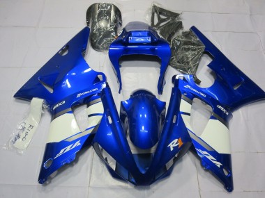 Best 2000-2001 Yamaha R1 Motorcycle Fairings - Blue White