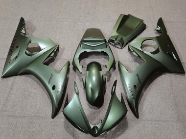 Best 2003-2004 Yamaha R6 Motorcycle Fairings - Army Green