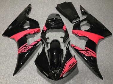 Best 2003-2004 Yamaha R6 Motorcycle Fairings - Glossy Black Pink