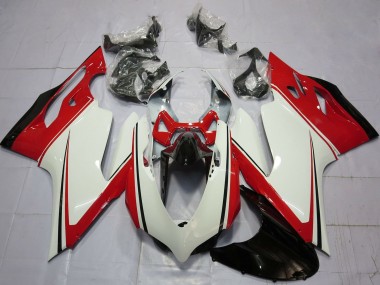 Best 2011-2014 Ducati 899 1199 Motorcycle Fairings - White Red Green Glossy Black