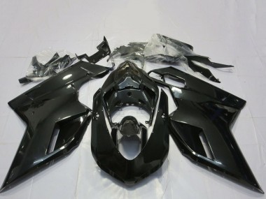 Best 2007-2014 Ducati 848 1098 1198 Motorcycle Fairings - Glossy Black