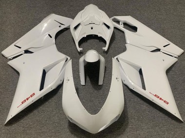 Best 2007-2014 Ducati 848 Motorcycle Fairing - Pearl White