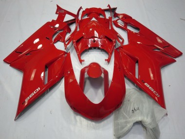 Best 2007-2014 Ducati 1098 Motorcycle Fairings - Red