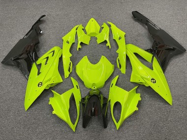 Best 2009-2014 BMW S1000RR Motorcycle Fairings - Neon Yellow Glossy Black