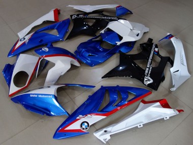 Best 2009-2014 BMW S1000RR Motorcycle Fairings - White Red Blue Glossy Black