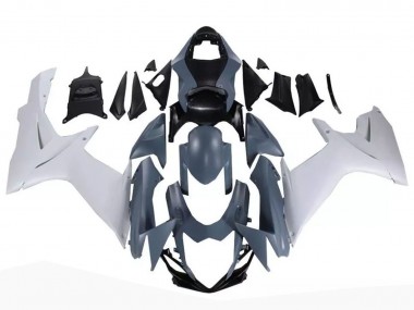 Best 2011-2024 Suzuki GSXR 600 / GSXR 750 Motorcycle Fairings - Nardo Grey White
