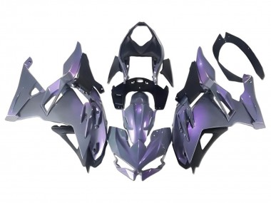 Best 2024-2025 Kawasaki Ninja 500 EX500R Motorcycle Fairings - Chameleon Grey Dazz Pearl Purple
