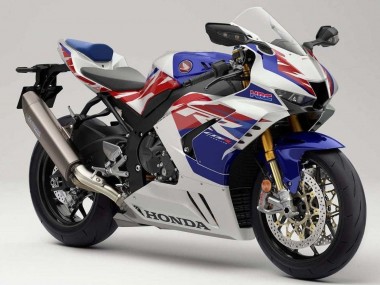 Best 2020-2023 Honda CBR1000RR-R Motorcycle Fairings - White Red Blue HRC