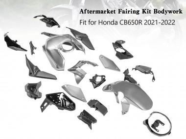 Best 2019-2022 Honda CB650R Motorcycle Fairings - Silver