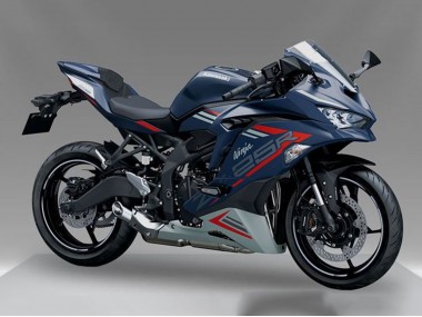 Best 2019-2025 Kawasaki ZX25R ZX-25R Motorcycle Fairing - Blue Red Grey