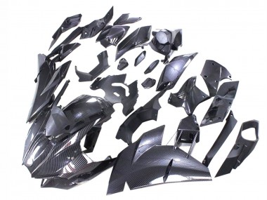 Best 2015-2022 Kawasaki Ninja H2 Motorcycle Fairings - Black Carbon Fiber