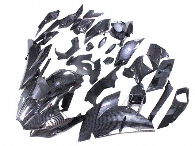 2015-2022 Kawasaki Ninja H2 Motorcycle Fairings - Black Carbon Fiber