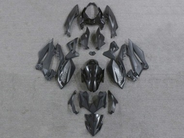 Best 2018-2024 Kawasaki Z400 Motorcycle Fairings - Matte Black Glossy Black