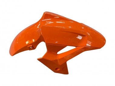 Best 2018-2024 Kawasaki Z400 Motorcycle Fairings - Orange Glossy Black