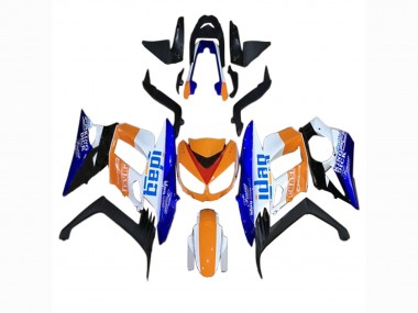 Best 2010-2016 Kawasaki Z1000SX Motorcycle Fairings - Orange White Blue Black