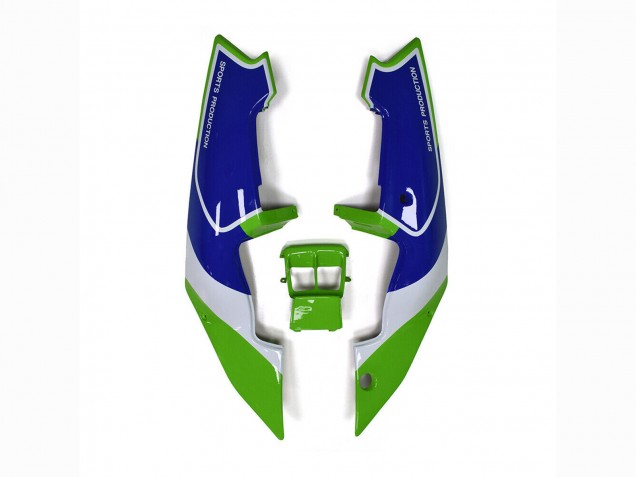 1989-1990 Kawasaki ZXR250 Motorcycle Fairings - Green White Blue