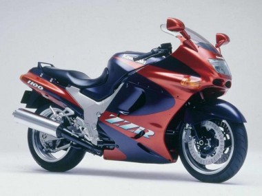 Best 1993-2003 Kawasaki ZZR1100 Motorcycle Fairings - Maroon Red Dark Blue