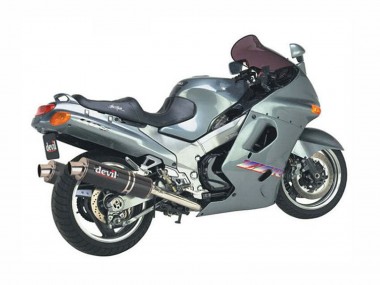 Best 1993-2003 Kawasaki ZZR1100 Motorcycle Fairings - Grey