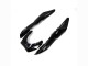2007-2009 Kawasaki GTR1400/ZG1400 Motorcycle Fairings - Matte Black Green Lines