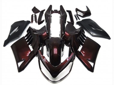 Best 2007-2009 Kawasaki GTR1400/ZG1400 Motorcycle Fairings - Maroon Red Black