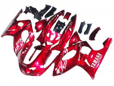 Best 1996-2007 Yamaha YZF600R Thundercat Motorcycle Fairings - Red White Thunderace