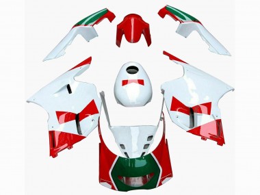 Best 1991-1994 Yamaha TZR250 3XV Motorcycle Fairings - White Red Green