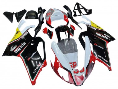 Best 2003-2006 Aprilia RSV1000 Motorcycle Fairings - White Red Black Yellow 58