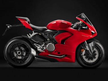 Best 2020-2024 Ducati Panigale V2 Motorcycle Fairing - Red Matte Black