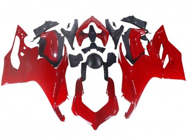 Best 2020-2024 Ducati Panigale V2 Motorcycle Fairing - Red Matte Black