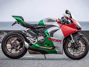Best 2020-2024 Ducati Panigale V2 Motorcycle Fairings - Silver Red Green