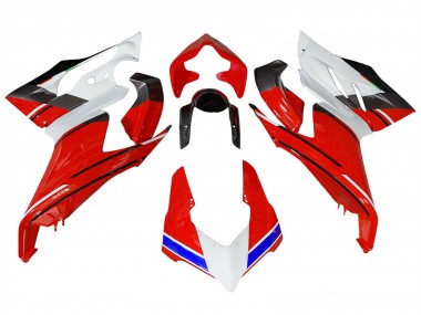 Best 2020-2024 Ducati Panigale V2 Motorcycle Fairings - White Red Blue Glossy Black